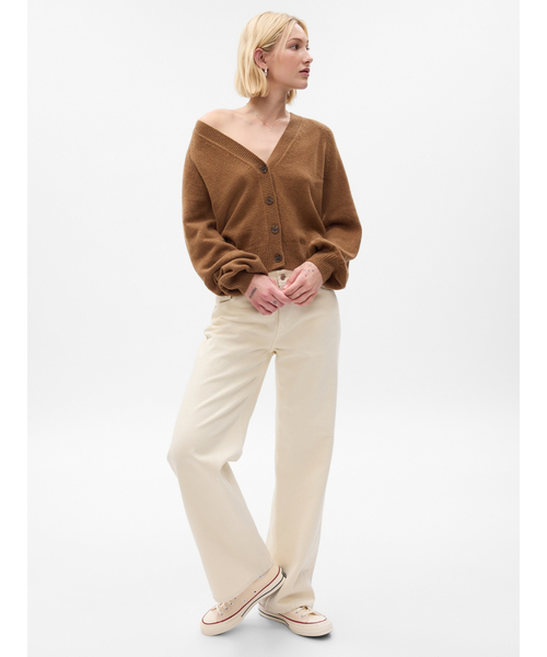 「GAP」 ニットカーディガン X-SMALL ブラック レディース_画像5