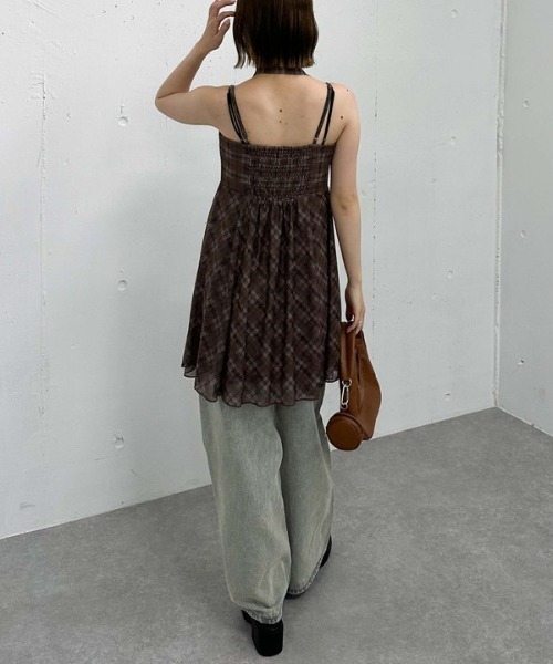 「archives」 キャミソールワンピース MEDIUM チャコールグレー レディース_画像9