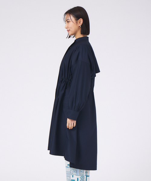「qualite」 トレンチコート 38 ネイビー レディース_画像6