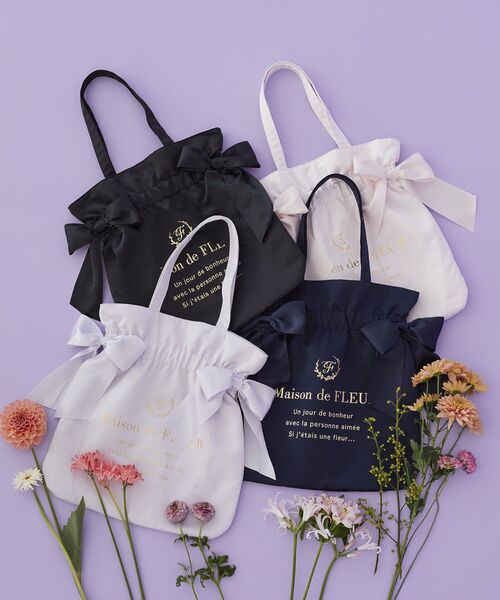 「Maison de FLEUR」 トートバッグ FREE ブラック レディース_画像2