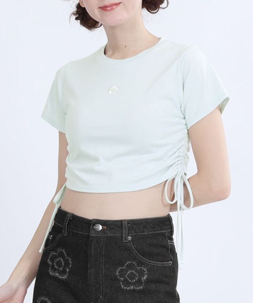 MARY QUANT（マリークヮント） tシャツ マリークワント サイドギャザー