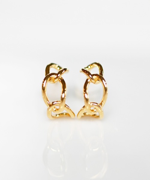 ピアス SV925＋K10YG Talat　Chic Oriental Rope ピアス レディース メンズの画像