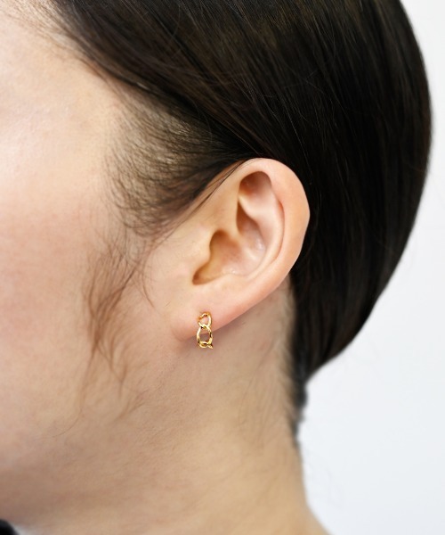 ピアス SV925＋K10YG Talat　Chic Oriental Rope ピアス レディース メンズの画像