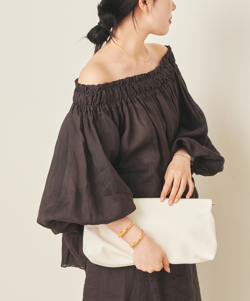 トップス 【美品】 プラージュ Linen ノースリーブビッグシャツ ワイド 