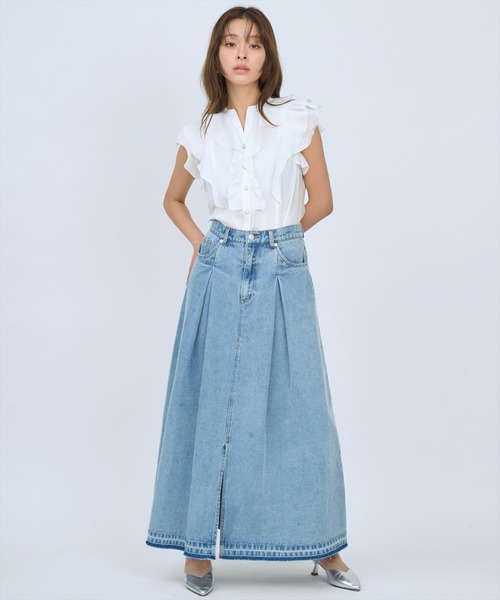 AND COUTURE（アンドクチュール） ブラウス シャツ フレンチスリーブ