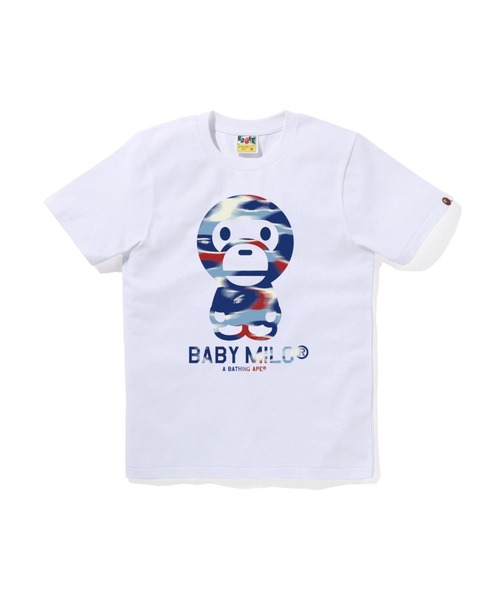 tシャツ SCREEN CAMO BABY MILO TEE レディースの画像