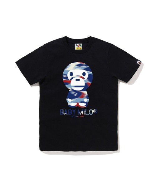 tシャツ SCREEN CAMO BABY MILO TEE レディースの画像