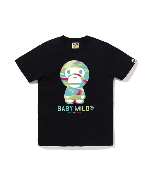tシャツ SCREEN CAMO BABY MILO TEE レディースの画像