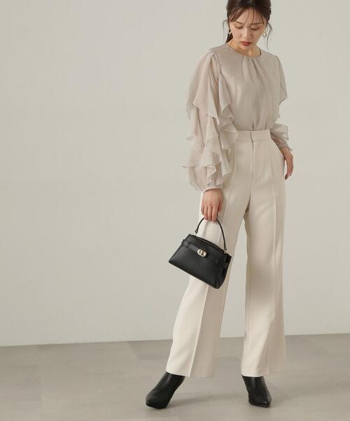 「PROPORTION BODY DRESSING」 長袖ブラウス SMALL グレー レディース_画像4