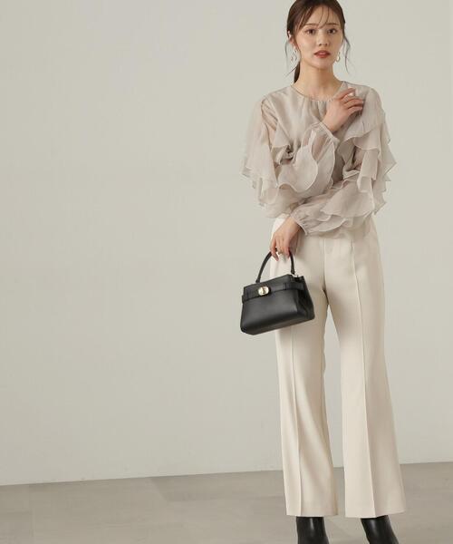 「PROPORTION BODY DRESSING」 長袖ブラウス SMALL グレー レディース_画像5