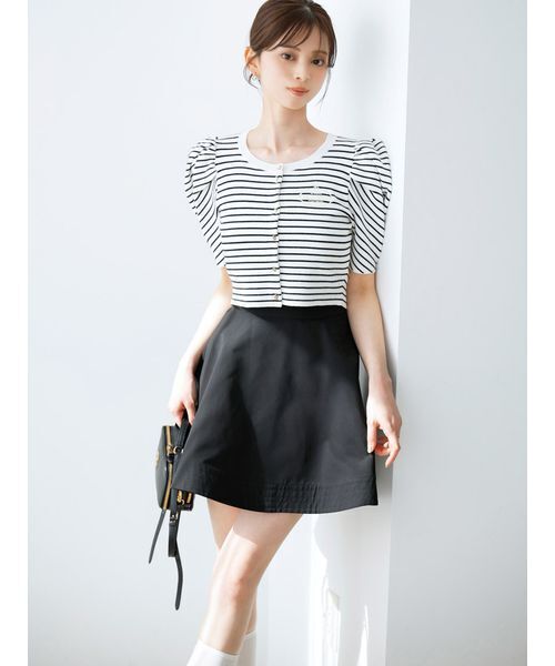 snidel 新作　未使用　バリエミニスカショートパンツ SNIDEL（スナイデル） パンツ フレアミニスカショーパン レディース