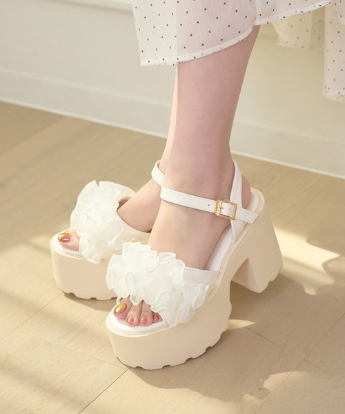 Ambre Neige（アンブルネージュ） 厚底 サンダル 夏 platform flill