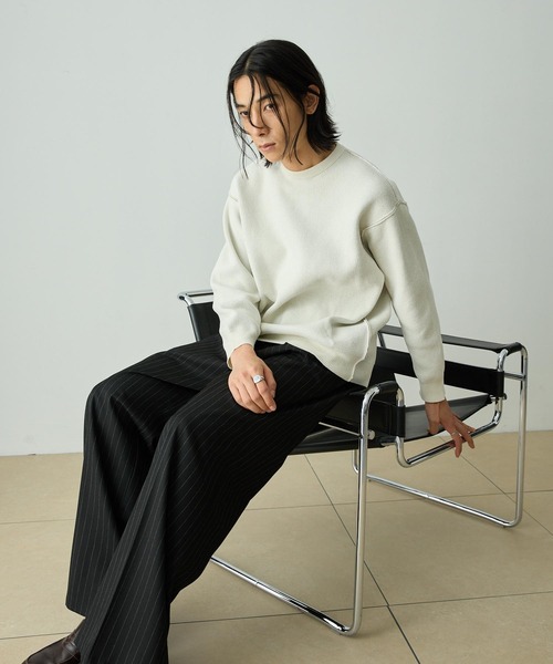 「EMMA CLOTHES」 長袖ニット M ブラック メンズ_画像3
