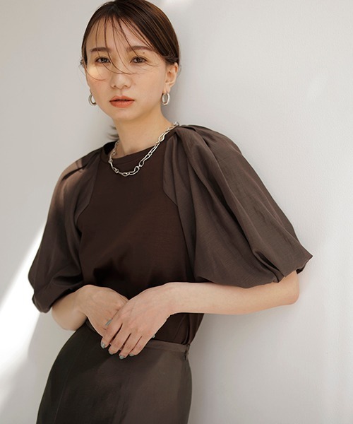 「FRAY I.D」 半袖カットソー ONE SIZE ブラック レディース_画像3