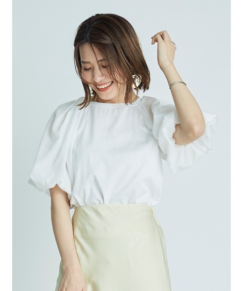 「FRAY I.D」 半袖カットソー ONE SIZE ブラック レディース_画像6