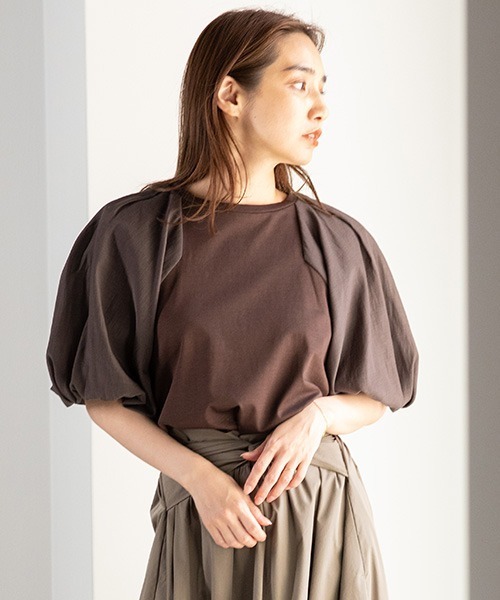 「FRAY I.D」 半袖カットソー ONE SIZE ブラック レディース_画像8