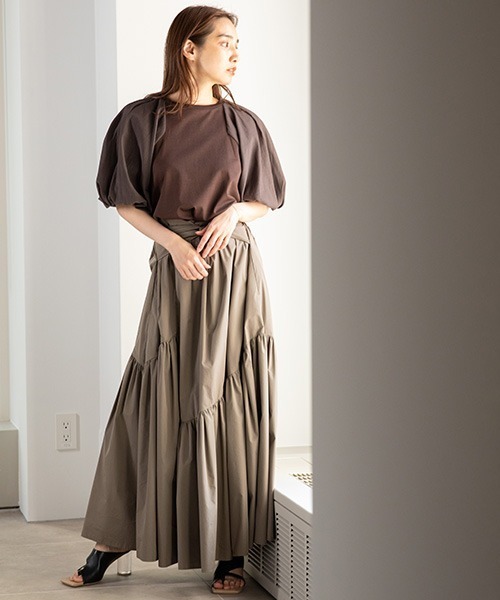 「FRAY I.D」 半袖カットソー ONE SIZE ブラック レディース_画像9