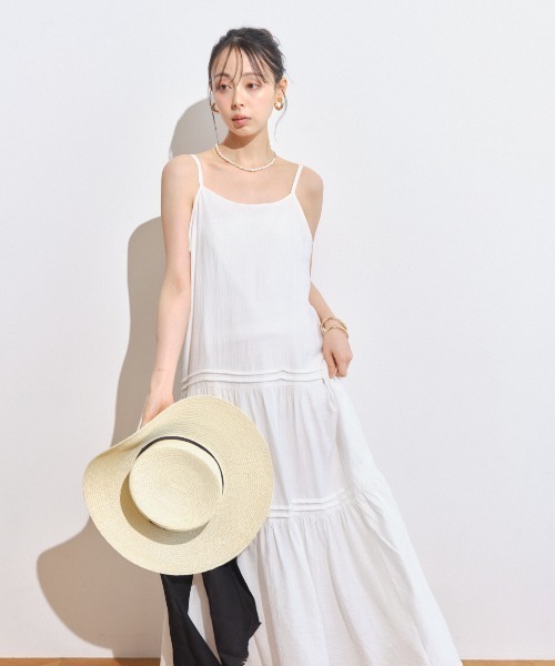ティアードキャミワンピース ホワイト ワンピース ティアードキャミロングOP : ZOZOTOWN Yahoo!店 - 通販