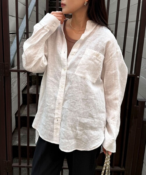 「fredy emue」 長袖ブラウス 38 ネイビー レディース_画像7