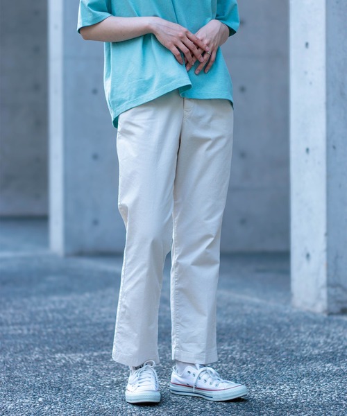 「D.M.G.」 チノパンツ SS ネイビー レディース_画像9