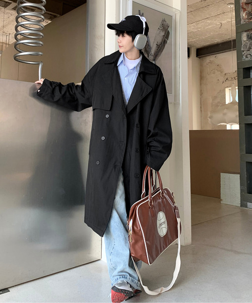 「neos」 トレンチコート X-LARGE ベージュ メンズ_画像2