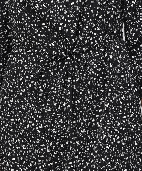 「MISCH MASCH」 7分袖ワンピース M ブラック×ホワイト レディース_画像8