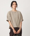 ブラウス シャツ 半袖 リネンライク ブラウス...の詳細画像3