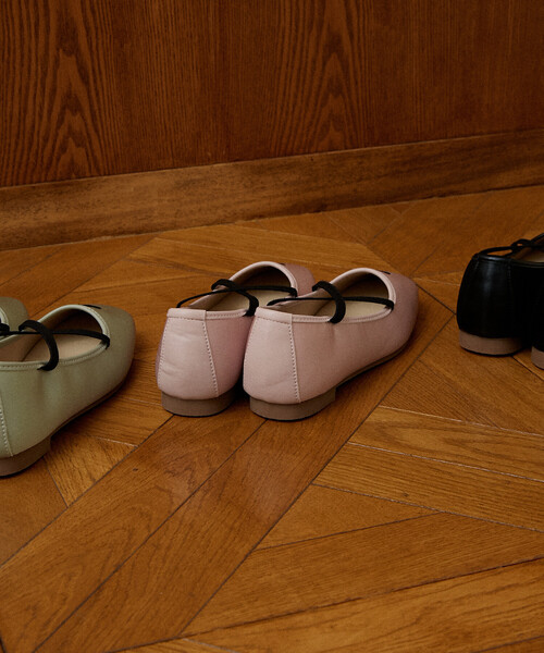 「MARY QUANT」 バレエシューズ 23.0cm グリーン レディース_画像5