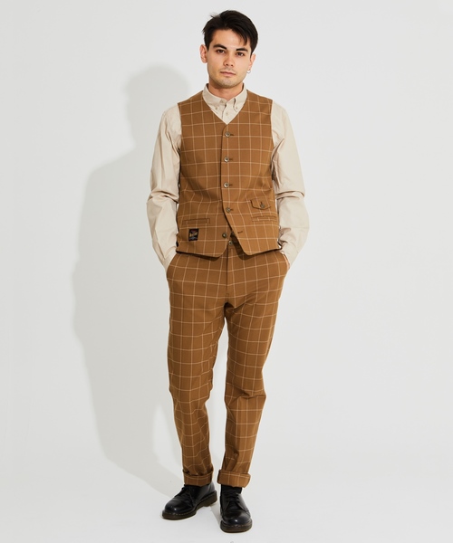 ROTAR（ローター） ベスト Windowpane Stretch Vest ウィンドウペン 