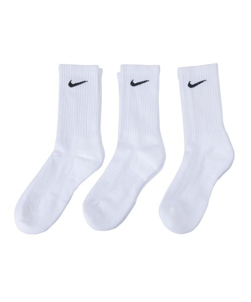 NIKE（ナイキ） 靴下 3P EVERYDAY クルー ソックス SX7664-100 WHITE