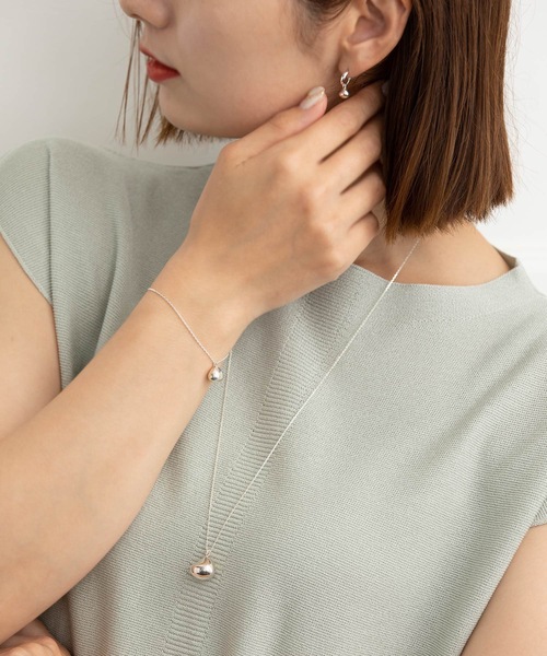 ネックレス 「Silver925」ドロップペンダント レディースの画像