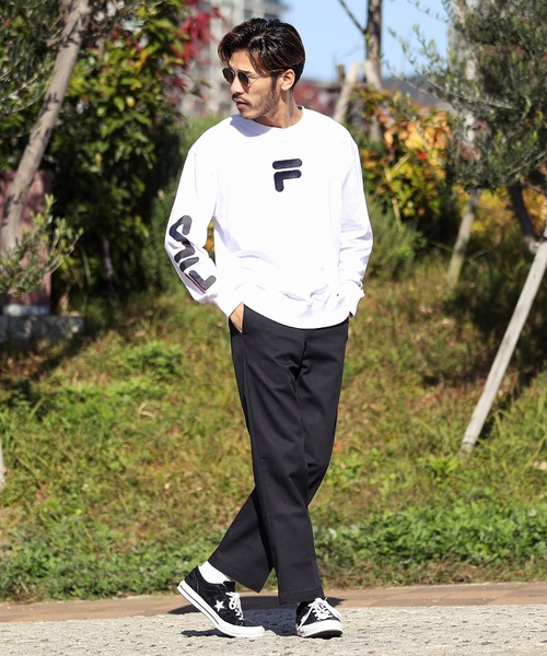 スウェット FILA/フィラ 袖プリントプルオーバースウェット トレーナー|ZOZOTOWN PayPayモール店|04