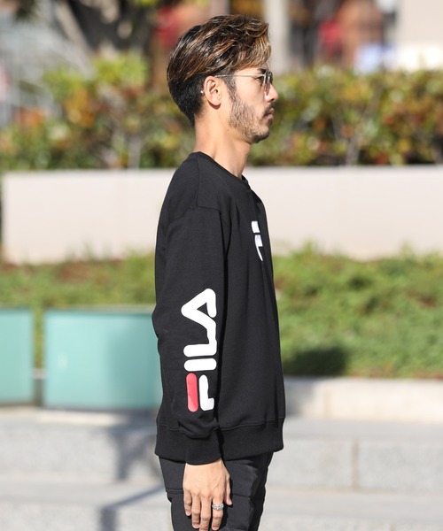 スウェット FILA/フィラ 袖プリントプルオーバースウェット トレーナー|ZOZOTOWN PayPayモール店|18
