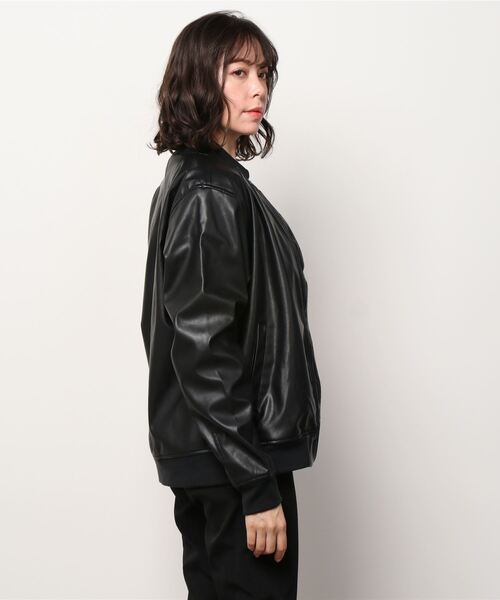 ジャケット MA-1 COMMONWARE:PUレザーMA1 春レザー|ZOZOTOWN |05