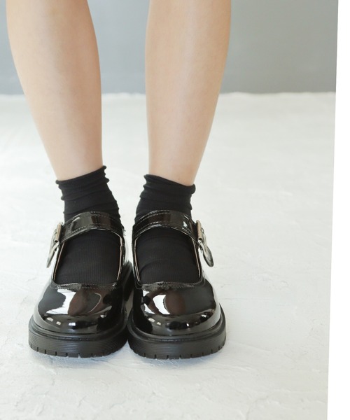SOROTTO（ソロット） バレエシューズ ストラップ 軽量厚底 タンク