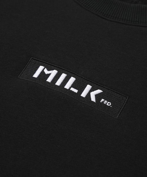MILKFED.（ミルクフェド） トレーナー スウェット EMBROIDERED BAR