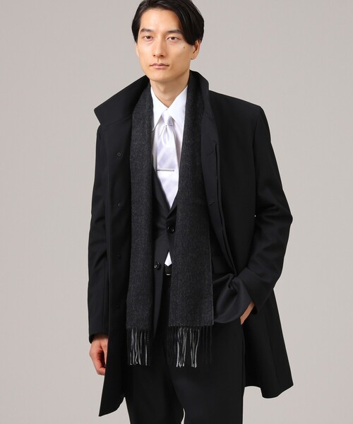 【即発送】【ぐで様】カシミア100% マフラー　tk.TAKEO KIKUCHI TAKEO KIKUCHI マフラー 「カシミヤ100％」無地リバー 配色
