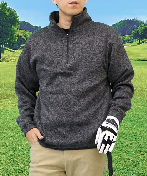 TopIsm（トップイズム） ゴルフ ゴルフウェア 裏起毛ニットフリース
