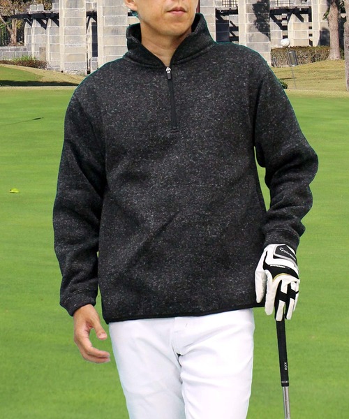 TopIsm（トップイズム） ゴルフ ゴルフウェア 裏起毛ニットフリース