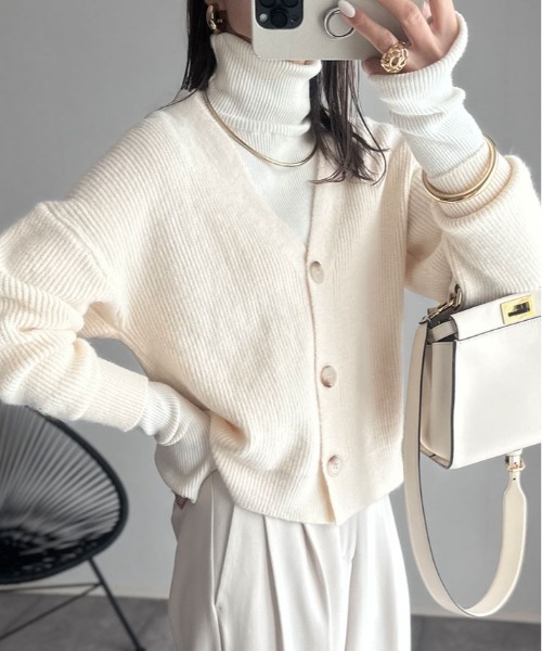 カーディガン Vネック モヘア ニット レディース : ZOZOTOWN Yahoo!店