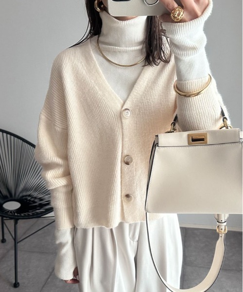 カーディガン Vネック モヘア ニット レディース : ZOZOTOWN Yahoo!店