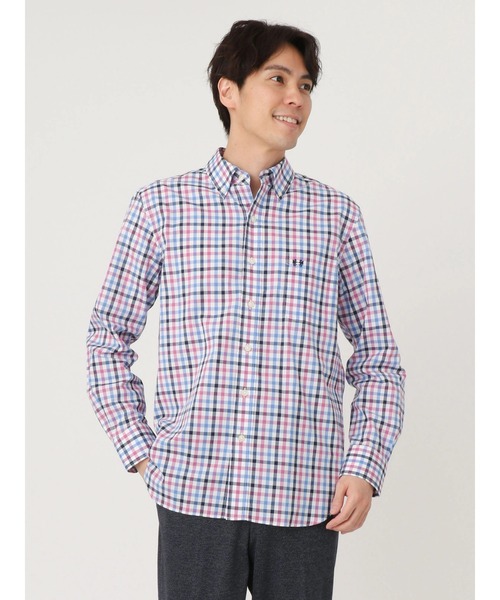 【美品】McGREGOR マックレガー 　チェック柄　長袖シャツ　Mサイズ McGREGOR シャツ 長袖 ギンガムチェックシャツ メンズ