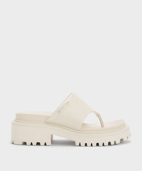 CHARLES ＆ KEITH（チャールズ&キース） 厚底 サンダル パッド リッ