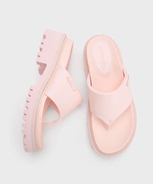 CHARLES ＆ KEITH（チャールズ&キース） 厚底 サンダル パッド リッ
