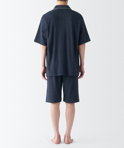 無印良品（MUJI） パジャマ 紳士 着るタオル 両面パイル 半袖パジャマ