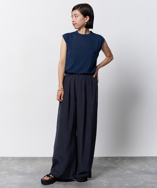 VERMEIL par iena パンツ ドットワイドパンツ レディース