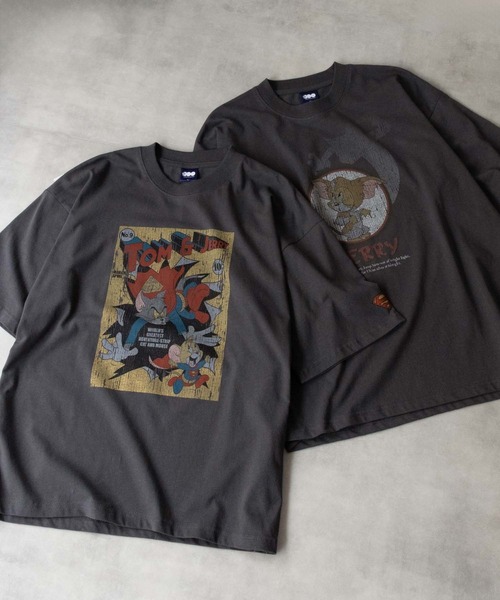 tシャツ TOM＆JERRYヴィンテージ風プリントTEE メンズ