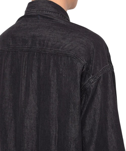 トップス Cotton Tencel Denim Long-sleeve Shirt in・stru（men-tal）. シャツ Cotton Tencel Denim Long-sleeve Shirt