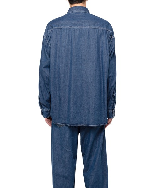トップス Cotton Tencel Denim Long-sleeve Shirt in・stru（men-tal）. シャツ Cotton Tencel Denim Long-sleeve Shirt