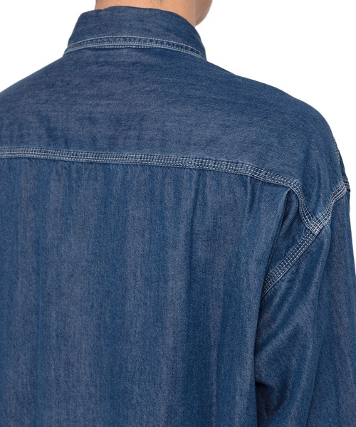 in・stru（men-tal）. シャツ Cotton Tencel Denim Long-sleeve